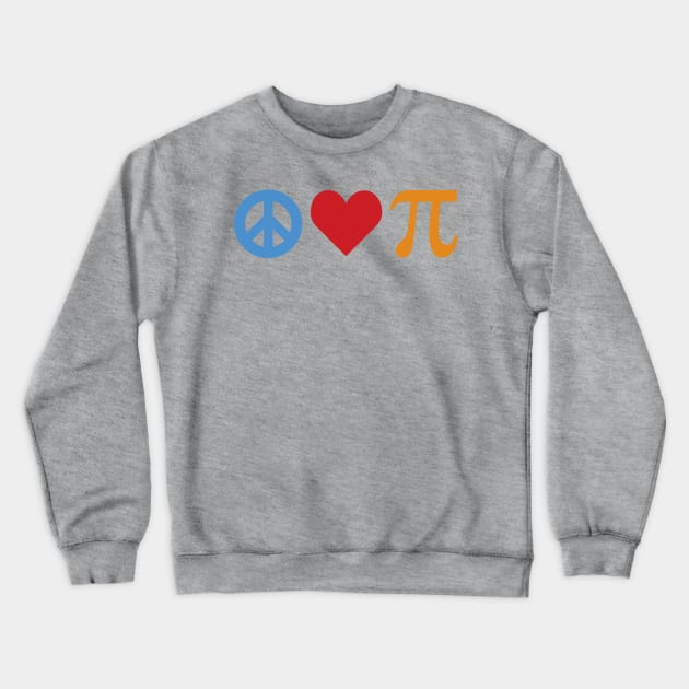 Peace Love Pi Crewneck Sweatshirt by oddmatter